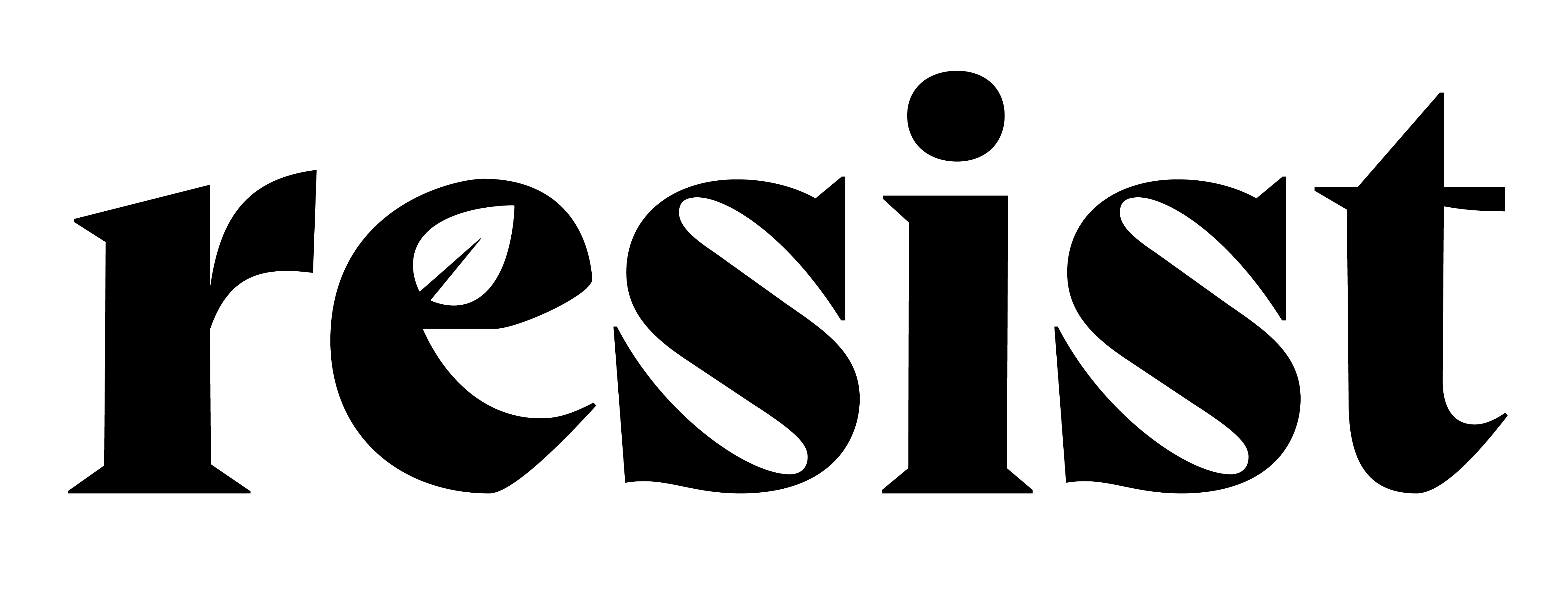 Resist Logo in Black
